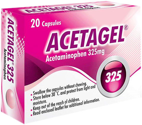 استامینوفن  325mg کپسول با روکش ژلاتینی خوراکی