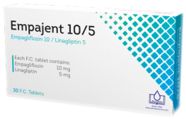 امپاگلیفلوزین/لیناگلیپتین  10mg/5mg قرص خوراکی
