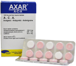 آ.ث.آ  162.5mg/32.5mg/325mg قرص خوراکی