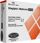 سیتاگلیپتین/متفورمین 50mg/500mg قرص خوراکی